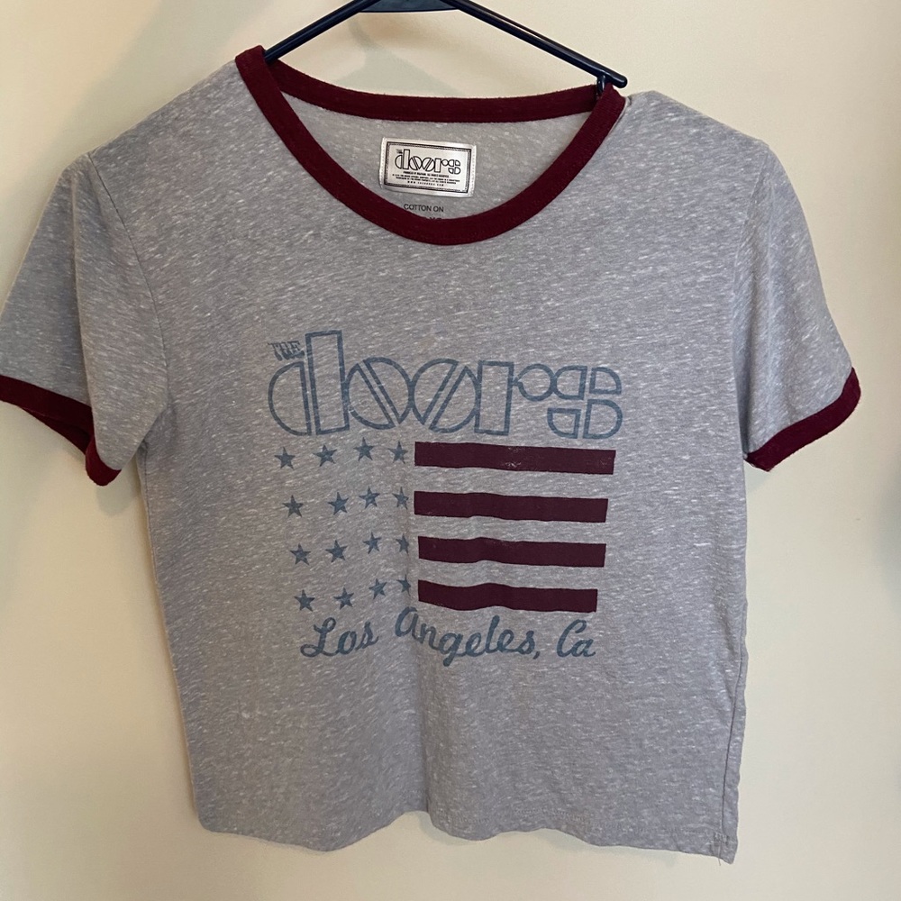 The doors graphic tee crop top